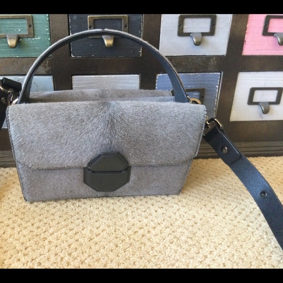 Alexander Wang rare Racketeer gray calf hair bag - Picture 5 of 15